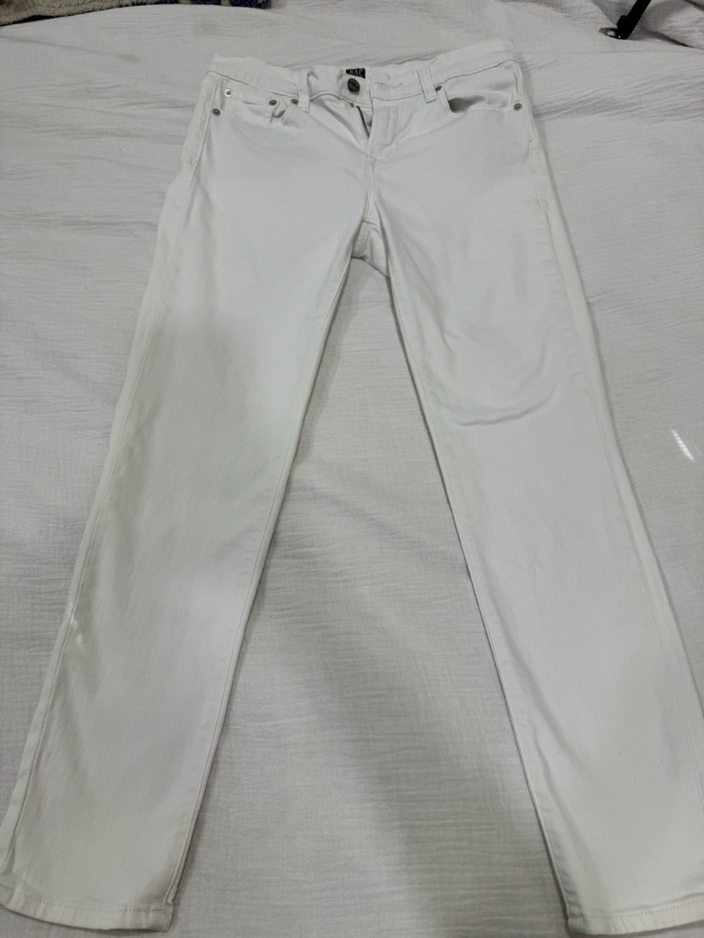 Gap 1969 True Skinny White Jeans Size 28 Regular
